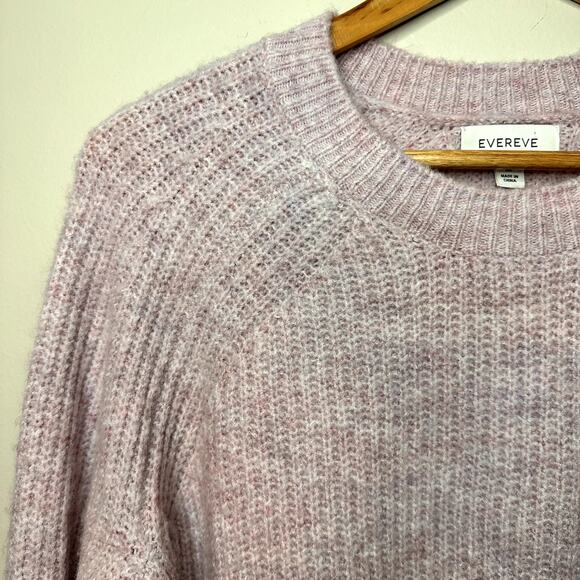 EVEREVE Millie Shaker Pullover Sweater Plush Knit Pink Size Medium - Picture 3 of 7